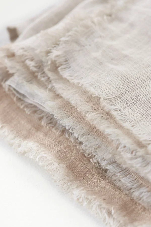 bedskirts-Soft Surroundings Adrina Reversible Bedskirt White/Natural