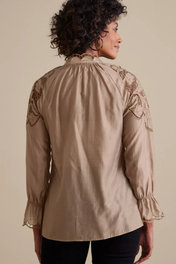 Feminine Flourish | Global Artistry-Soft Surroundings Anthos Top & Tank Stone Grey