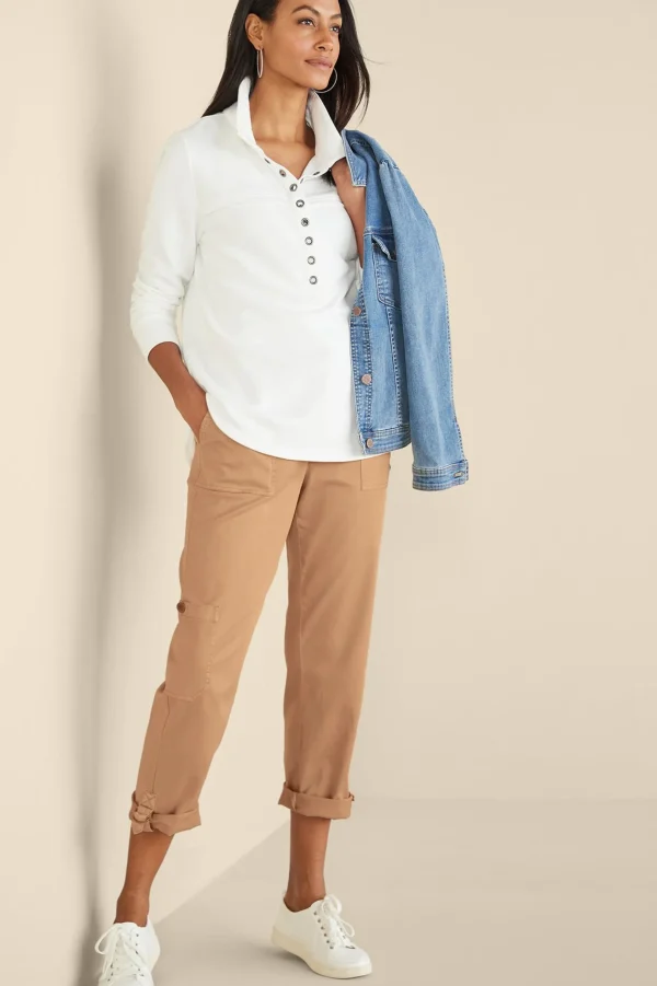 Vacation Shop | Wear Now Styles-Soft Surroundings Antigua Convertible Crop Pants Agave Green