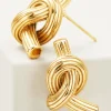 Earrings | earrings-Soft Surroundings Ashley Knot Earring Gold