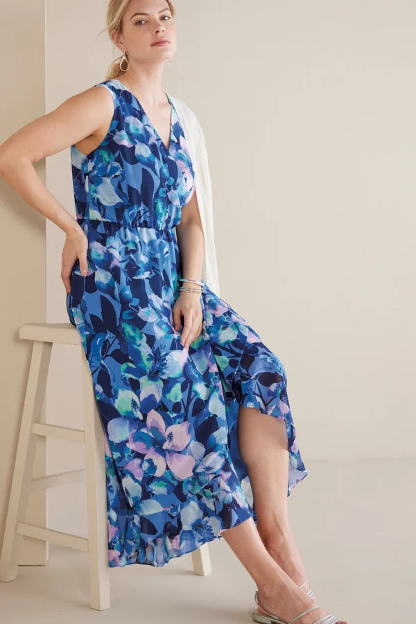 patterned | maxi-Soft Surroundings Ashlyn Maxi Dress Purple Floral