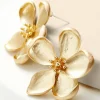 Earrings | earrings-Soft Surroundings Aurora Flower Earring Gold