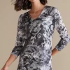 long sleeve | prints-Soft Surroundings Aviana Top Multi Floral