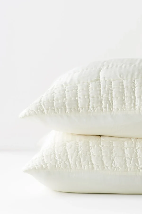 pillowcases & shams-Soft Surroundings Blanche Voile Euro Sham Ivory