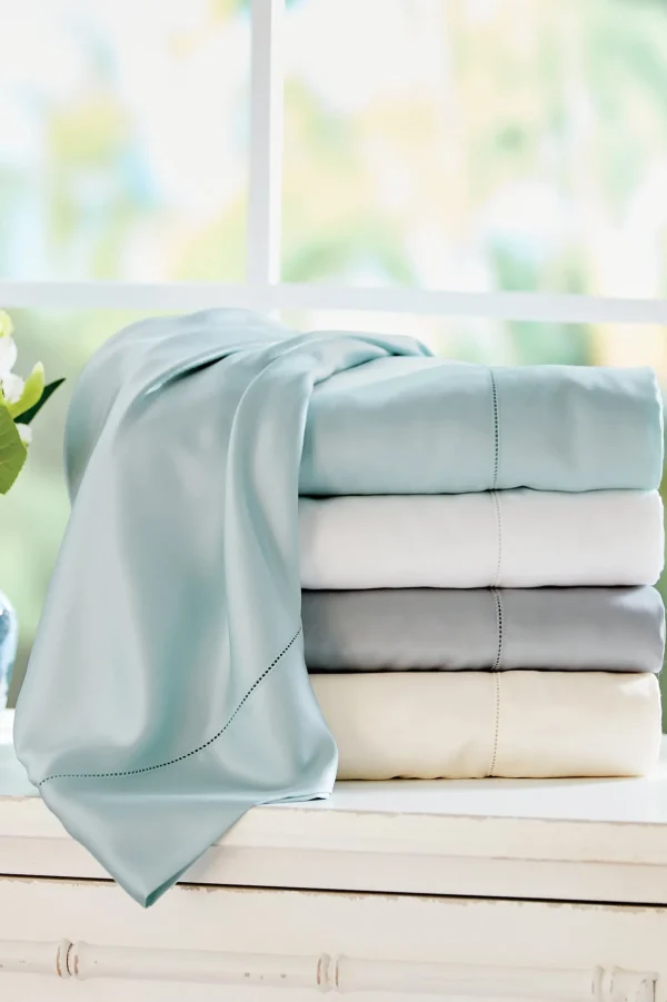 Bedding Essentials-Soft Surroundings Blissful Bamboo Sheet Set Cloud Grey