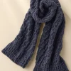 Scarves & Wraps-Soft Surroundings Carmela Crochet Scarf Navy