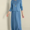 solids | maxi-Soft Surroundings Cassie Dress Cabernet