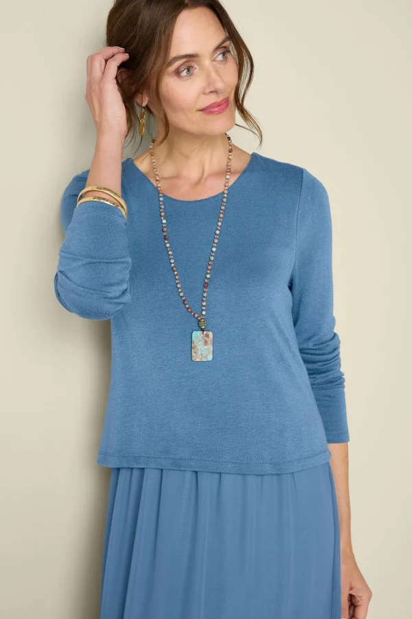 solids | maxi-Soft Surroundings Cassie Dress Cabernet
