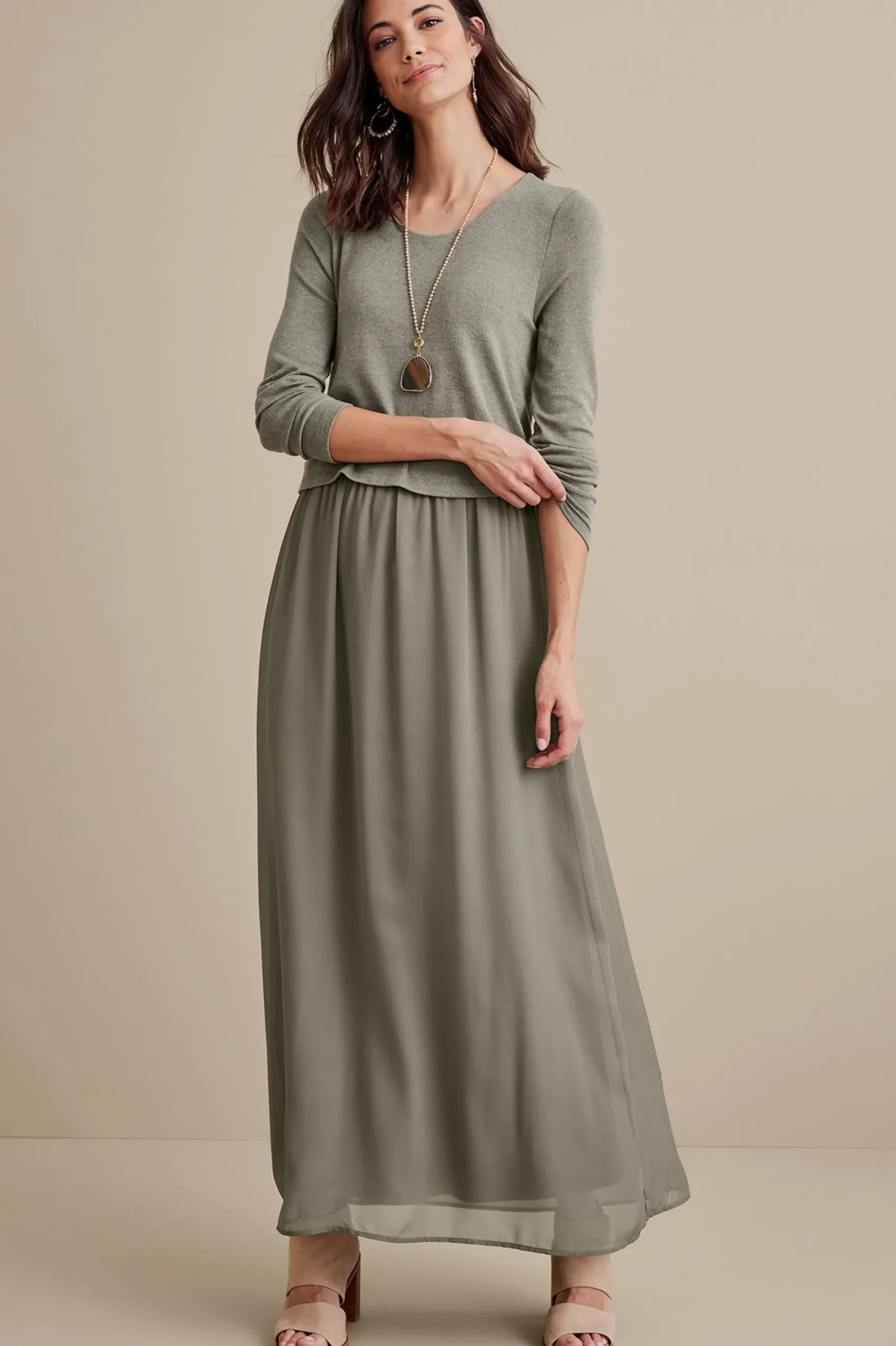 cassie_dress_3.webp solids | maxi-Soft Surroundings Cassie Dress Cabernet