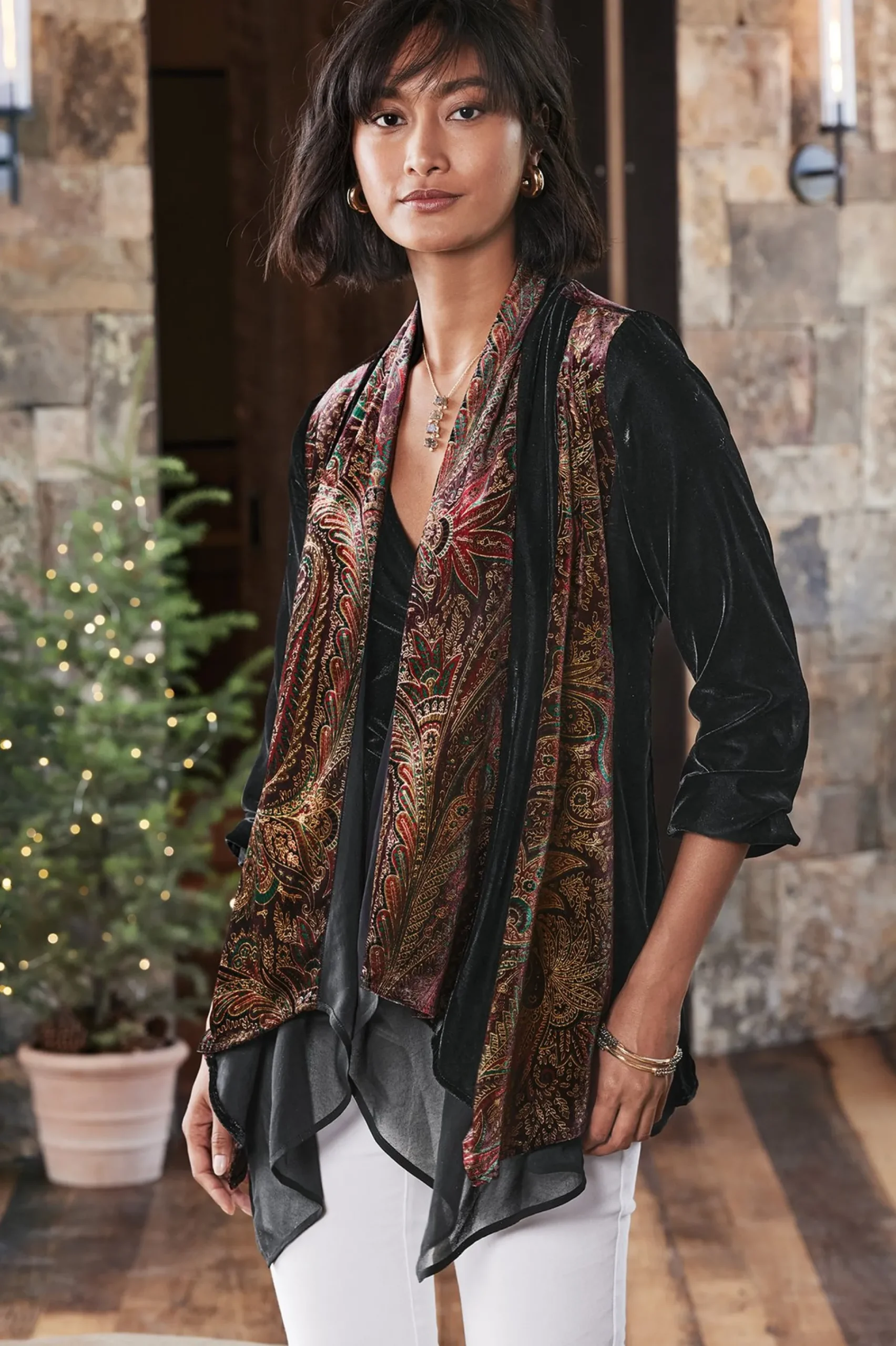 castle_garden_jacket_3.webp Global Artistry | Jackets & Coats-Soft Surroundings Castle Garden Jacket Paisley Multi