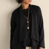 Jackets & Coats-Soft Surroundings Ceri Knit Jacket Black