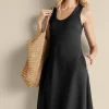 Into The Blues | Vacation Shop-Soft Surroundings Ceri Knit Midi Dress Black