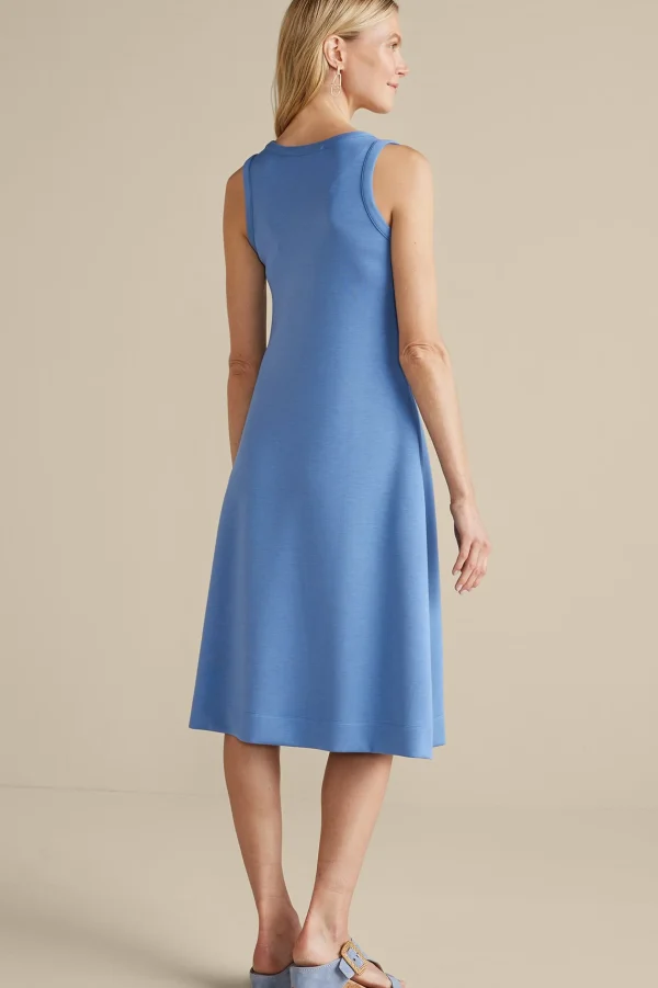 Into The Blues | Vacation Shop-Soft Surroundings Ceri Knit Midi Dress Black