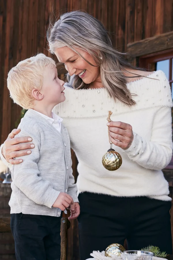 Sweaters & Cardigans | long sleeve-Soft Surroundings Christina Sweater Ivory Pearl