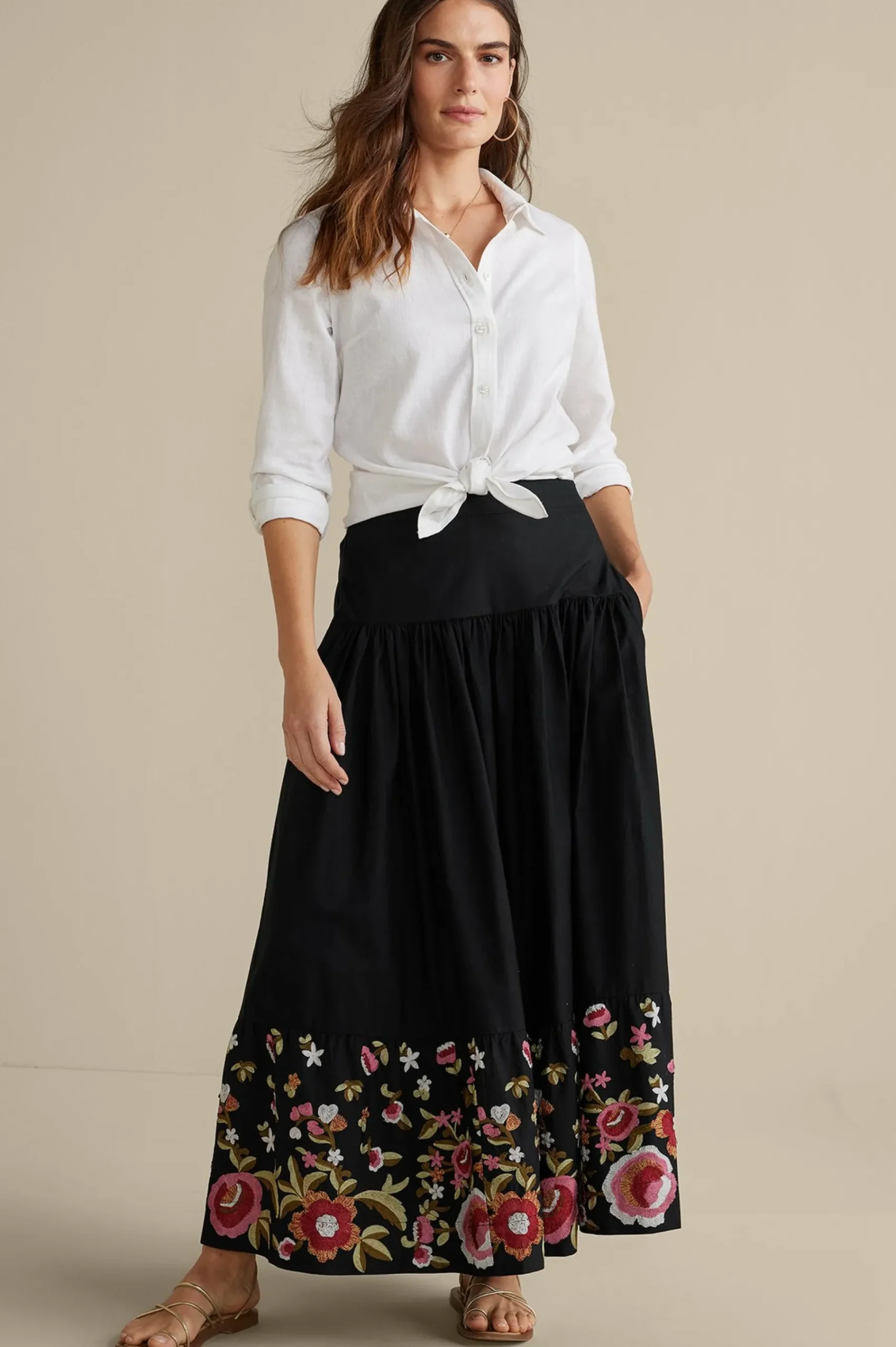 cindi_embroidered_maxi_sk_0.webp Feminine Flourish | Vacation Shop-Soft Surroundings Cindi Embroidered Maxi Skirt Black