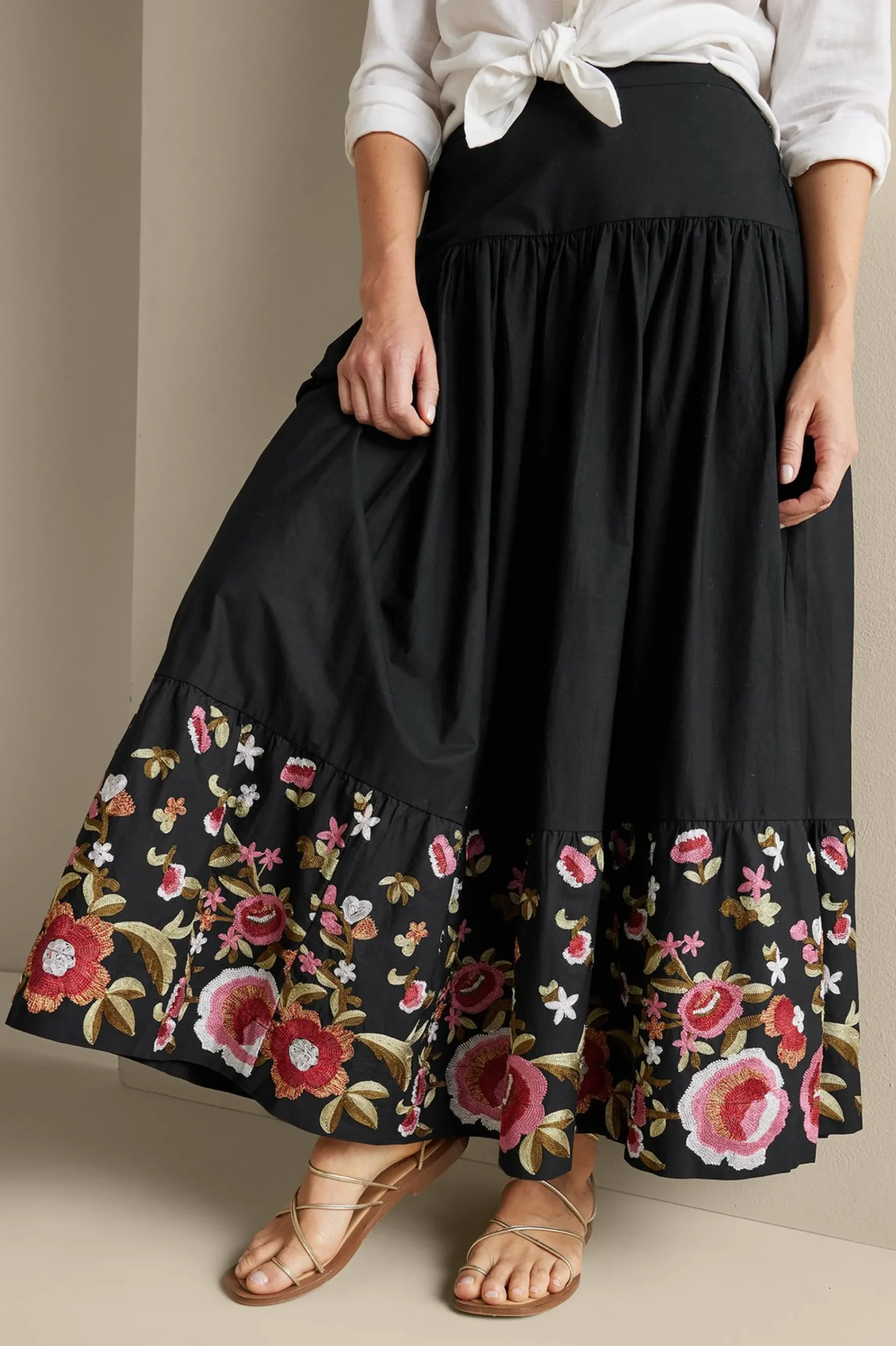 cindi_embroidered_maxi_sk_1.webp Feminine Flourish | Vacation Shop-Soft Surroundings Cindi Embroidered Maxi Skirt Black