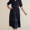 solids | mid-length-Soft Surroundings Claudia Midi Dress Black