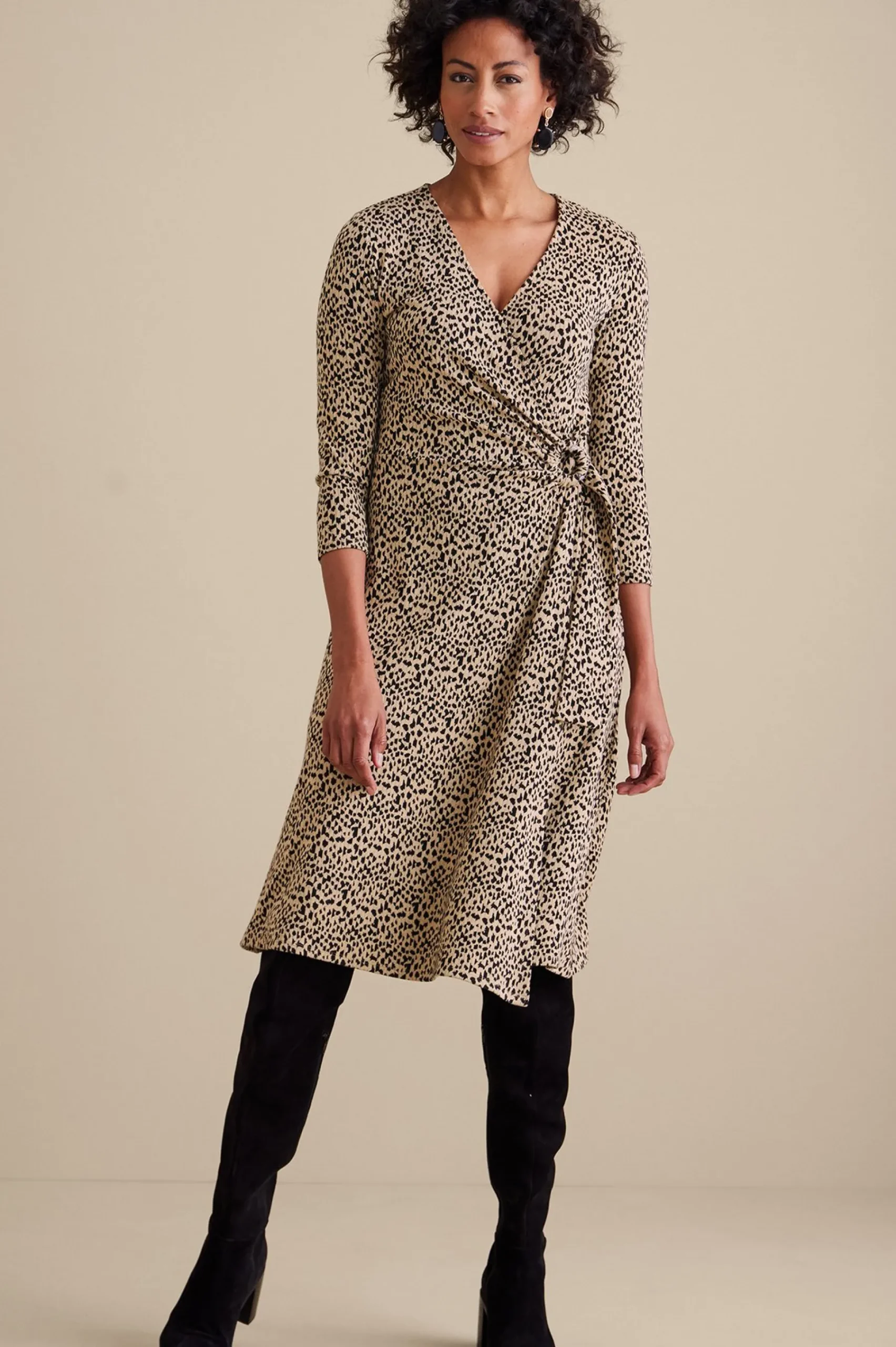 damaria_dress_1.webp between season | solids-Soft Surroundings Damaria Dress Red Ochre