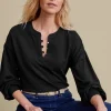 long sleeve | pullovers-Soft Surroundings Deandra Top Black