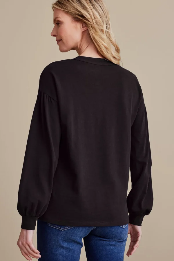 long sleeve | pullovers-Soft Surroundings Deandra Top Black
