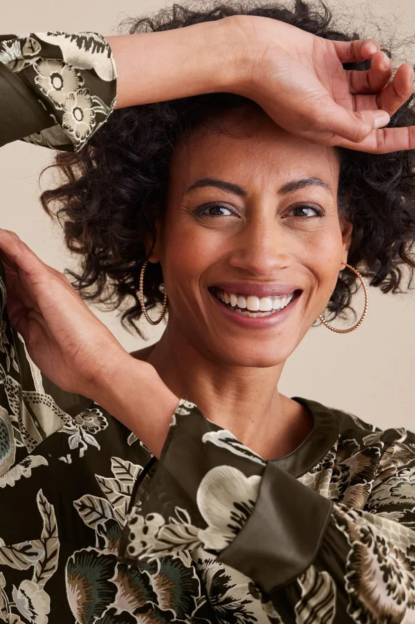 Feminine Flourish | long sleeve-Soft Surroundings Deanna Blouse Multi Floral