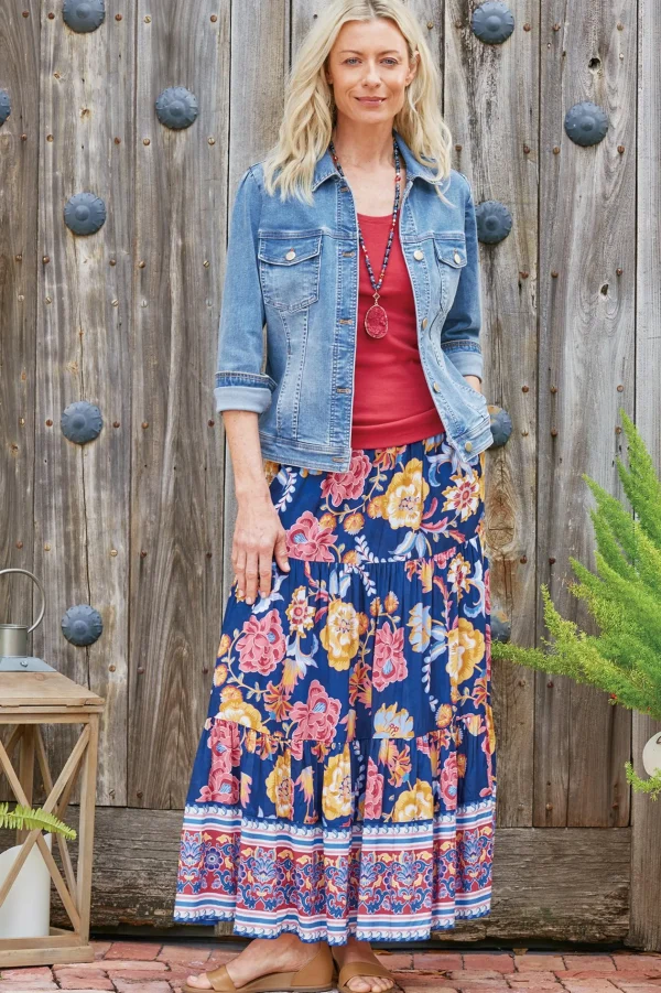 Into The Blues | Vacation Shop-Soft Surroundings Diana Shapely Denim Jacket Light Rain Wash