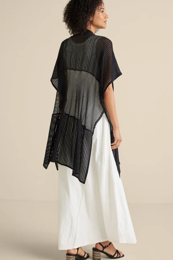 Scarves & Wraps | cover ups-Soft Surroundings Dominica Beach Cover-Up Black