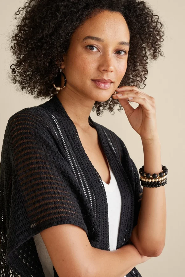 Scarves & Wraps | cover ups-Soft Surroundings Dominica Beach Cover-Up Black