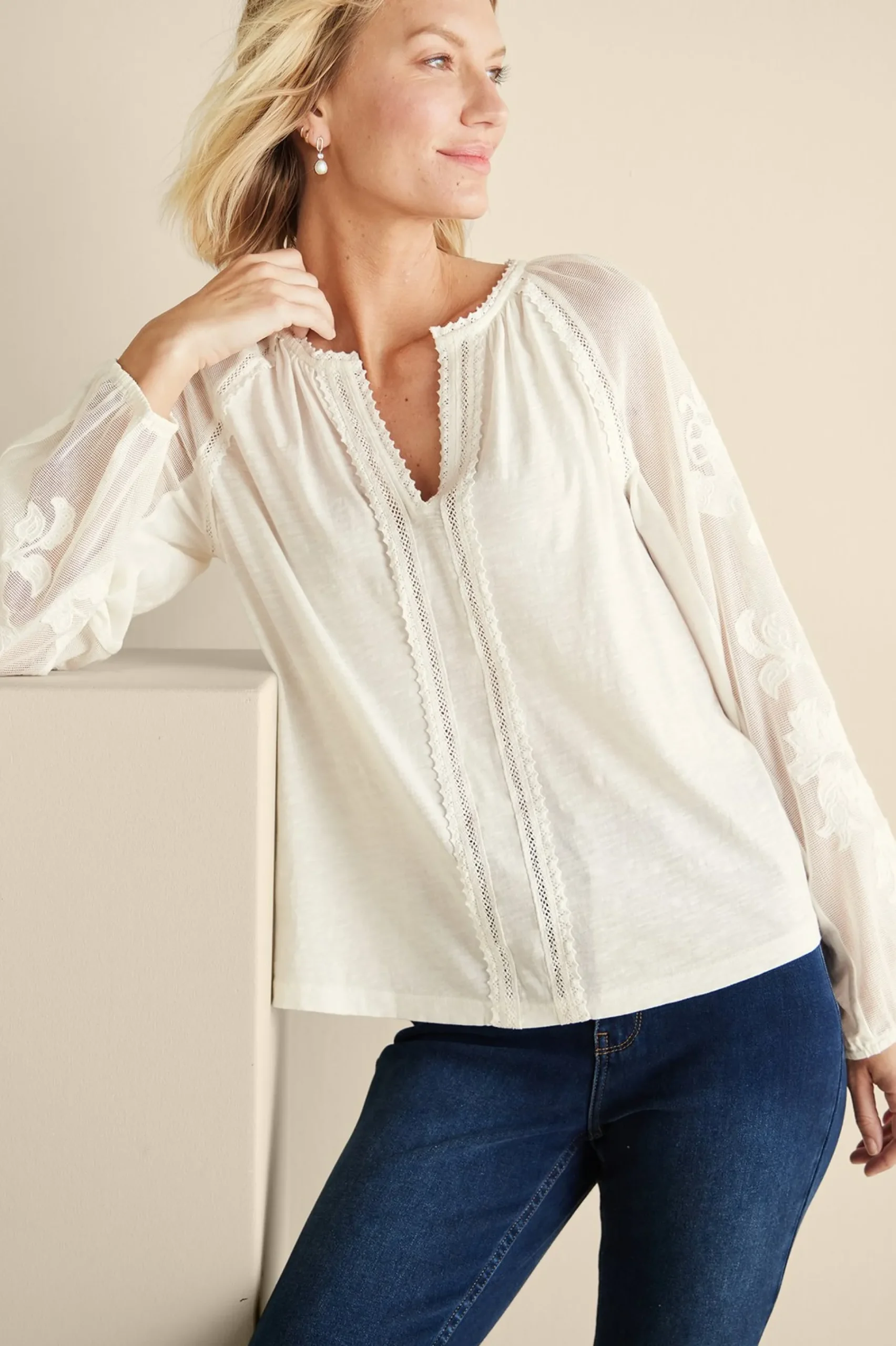 enya_embroidered_top_5.webp Feminine Flourish | Vacation Shop-Soft Surroundings Enya Embroidered Top Ivory Pearl