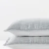 pillowcases & shams-Soft Surroundings Evie Textured Sham Silver Sea