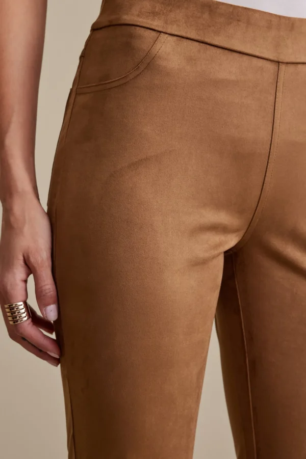 full length | bootcut-Soft Surroundings Faux Suede Bootcut Pants Black