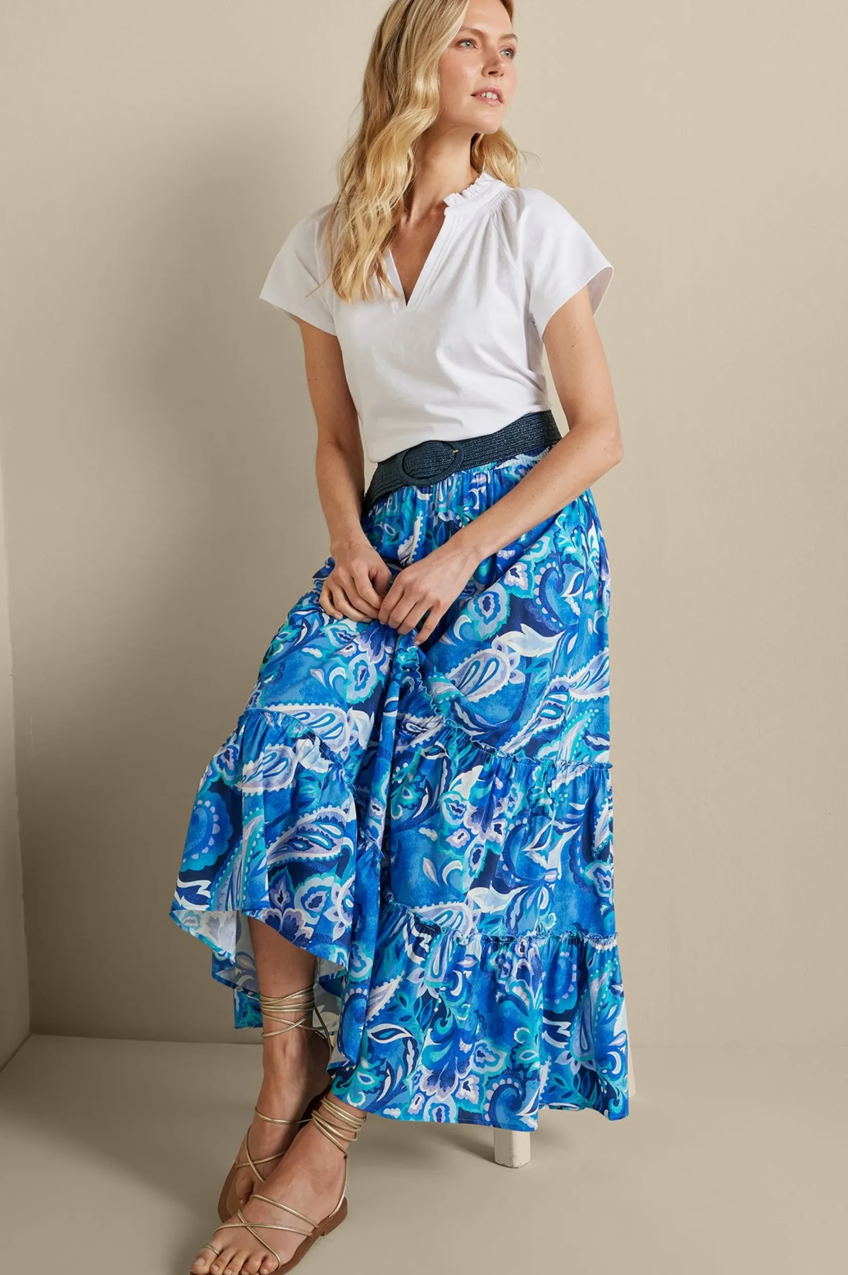 feyre_maxi_skirt_5.webp Feminine Flourish | Vacation Shop-Soft Surroundings Feyre Maxi Skirt Island Sun Paisley Blue