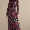 Everyday Styles | patterned-Soft Surroundings Gayle Tartan Dress Cabernet