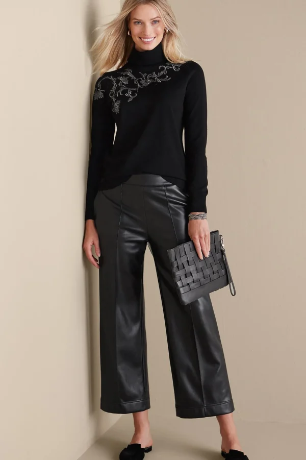 Everyday Styles | Sweaters & Cardigans-Soft Surroundings Genevieve Turtleneck Sweater Black