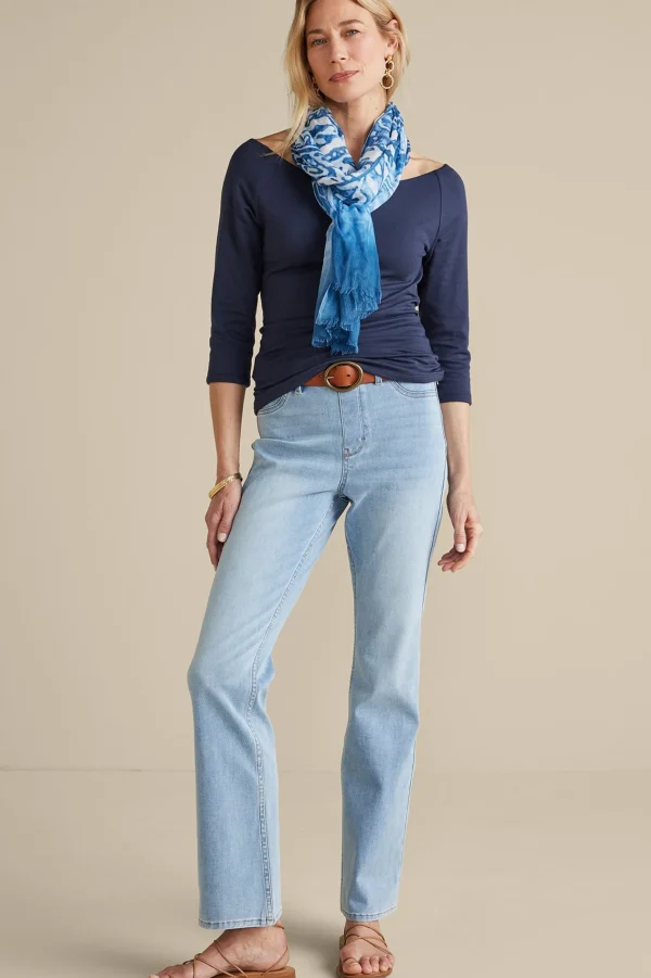 Into The Blues | Vacation Shop-Soft Surroundings Giada Top Navy