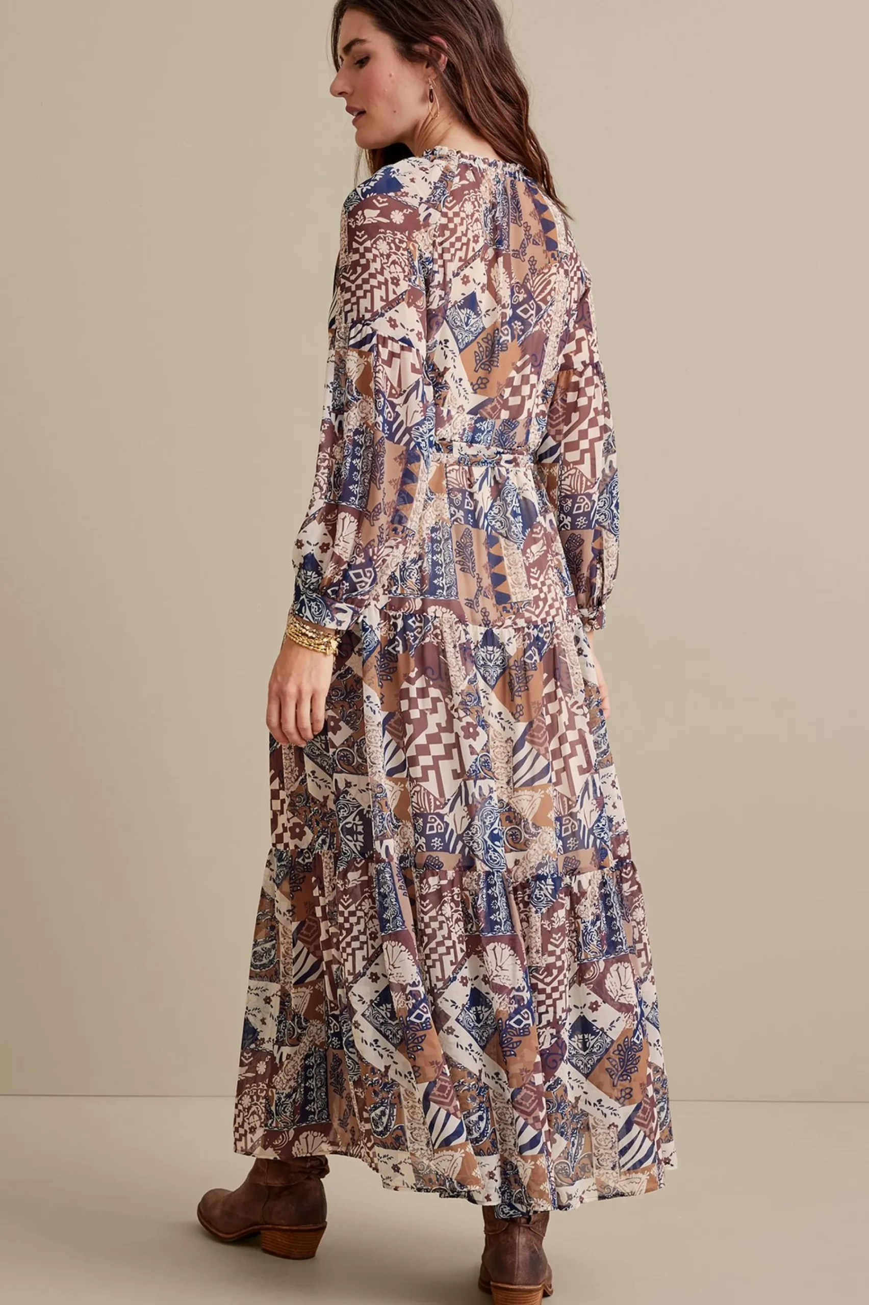 hailey_dress_2.webp Feminine Flourish | between season-Soft Surroundings Hailey Dress Multi Patchwork