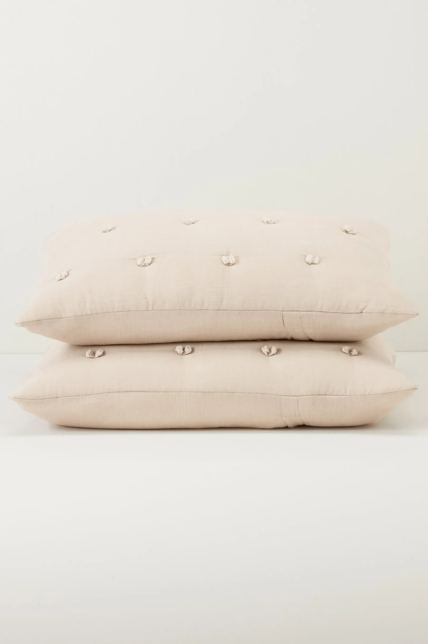 harlow_tufted_sham_0.webp pillowcases & shams-Soft Surroundings Harlow Tufted Sham Beige