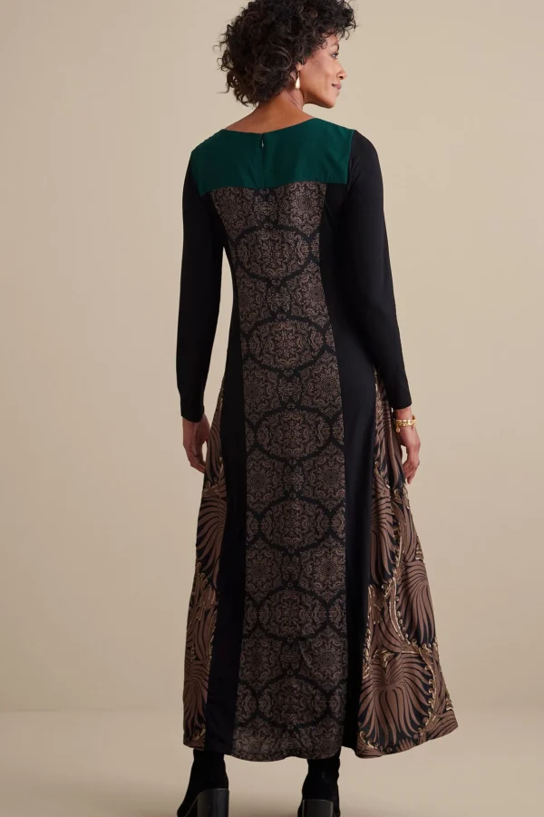 Global Artistry | forever favorites-Soft Surroundings Icon Sultana Dress Tribal/Floral Multi
