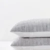 pillowcases & shams-Soft Surroundings Isabelline Stripe Sham Grey