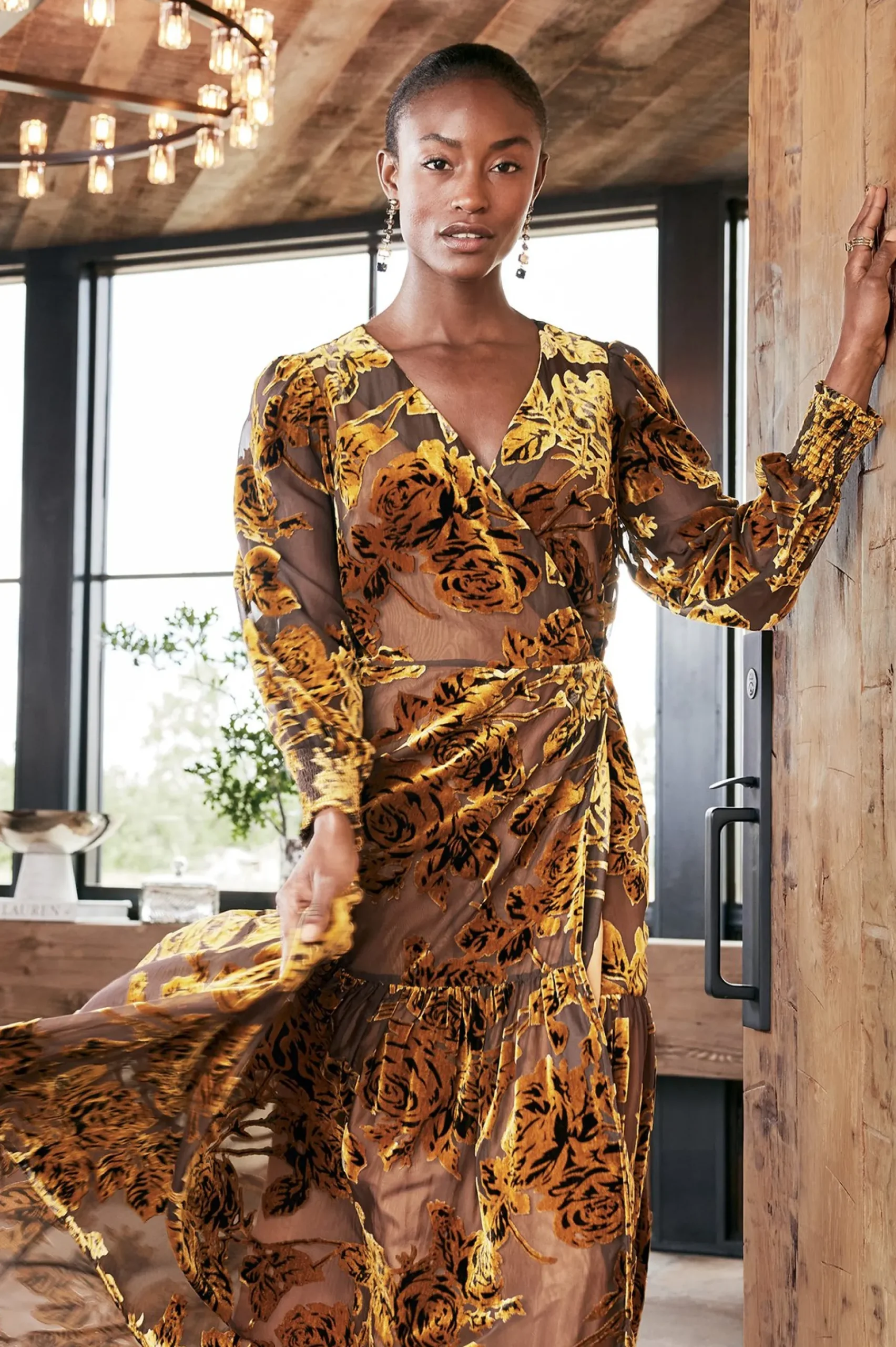 jamila_velvet_dress_3.webp Feminine Flourish | EVelvet Styles-Soft Surroundings Jamila Velvet Dress Neutral Floral