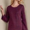 Feminine Flourish | long sleeve-Soft Surroundings Jeri Jacquard Top Multi Floral