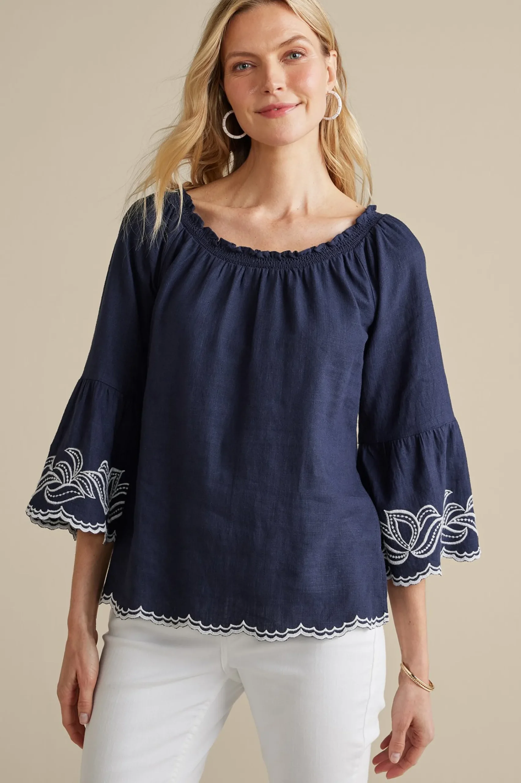 josey_top_5.webp Feminine Flourish | Into The Blues-Soft Surroundings Josey Top Navy