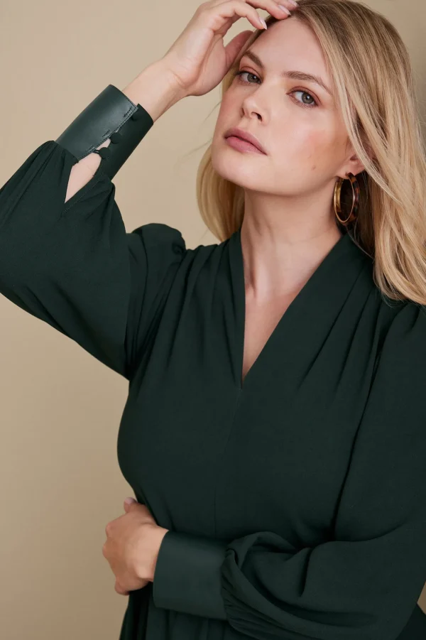 forever favorites | work to play-Soft Surroundings Katrina Dress Jewel Green