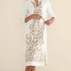 Feminine Flourish | Vacation Shop-Soft Surroundings Kimora Embroidered Midi Dress Ivory Pearl