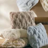 Bedding Essentials | pillows-Soft Surroundings La Parisienne Faux Fur Pillow Snow Leopard