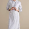 Sleepwear & Lounge-Soft Surroundings Lazy Day Lounge Dress White/Grey