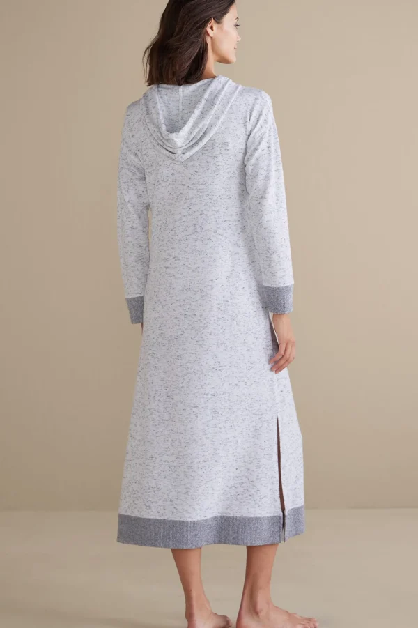 Sleepwear & Lounge-Soft Surroundings Lazy Day Lounge Dress White/Grey