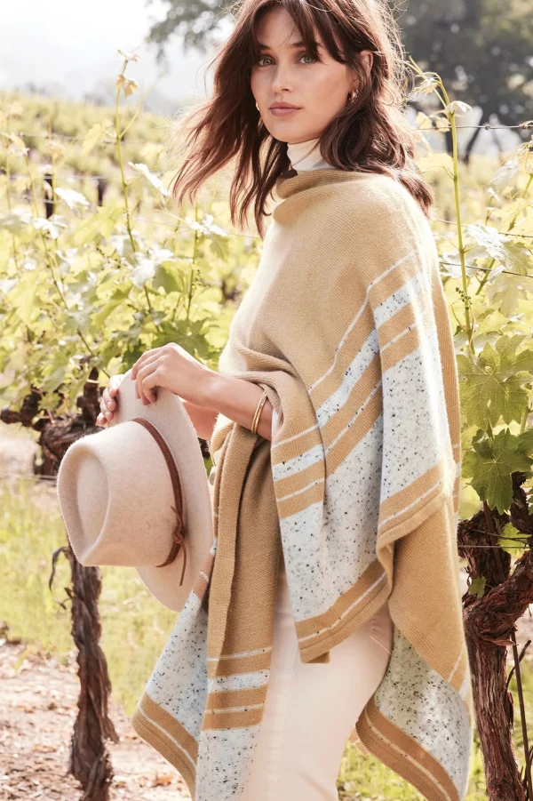Scarves & Wraps-Soft Surroundings Leonie Wrap White Multi