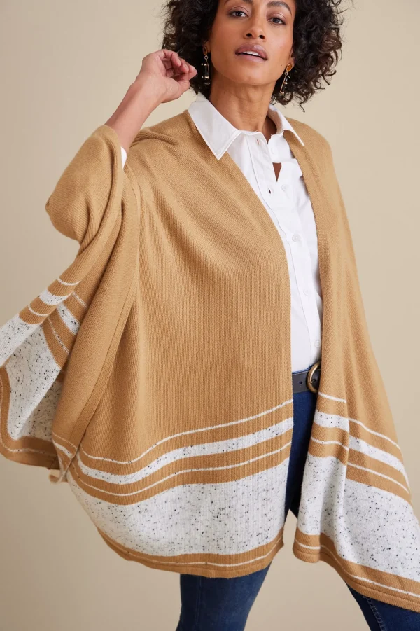 Scarves & Wraps-Soft Surroundings Leonie Wrap White Multi