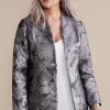 Global Artistry | Jackets & Coats-Soft Surroundings Lismore Jacquard Jacket Gray Tapestry